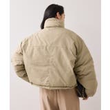 【WEB限定】軽くてあたたかいパディングショートボリューム中綿ブルゾン | VIS | 詳細画像18