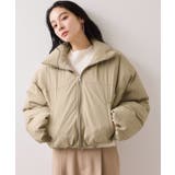 【WEB限定】軽くてあたたかいパディングショートボリューム中綿ブルゾン | VIS | 詳細画像19