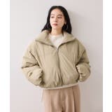 【WEB限定】軽くてあたたかいパディングショートボリューム中綿ブルゾン | VIS | 詳細画像20