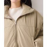 【WEB限定】軽くてあたたかいパディングショートボリューム中綿ブルゾン | VIS | 詳細画像21