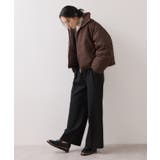 【WEB限定】軽くてあたたかいパディングショートボリューム中綿ブルゾン | VIS | 詳細画像3