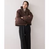 【WEB限定】軽くてあたたかいパディングショートボリューム中綿ブルゾン | VIS | 詳細画像4