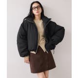 ブラック(01) | 【WEB限定】軽くてあたたかいパディングショートボリューム中綿ブルゾン | VIS