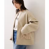 【WEB限定】ボアポケットノーカラーコート | VIS  | 詳細画像10 