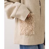 【WEB限定】ボアポケットノーカラーコート | VIS  | 詳細画像13 