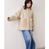 【WEB限定】ボアポケットノーカラーコート | VIS  | 詳細画像15 