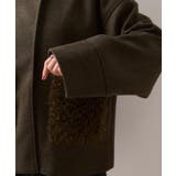 【WEB限定】ボアポケットノーカラーコート | VIS  | 詳細画像26 