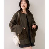 【WEB限定】ボアポケットノーカラーコート | VIS  | 詳細画像5 