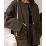 【WEB限定】ボアポケットノーカラーコート | VIS  | 詳細画像7 