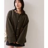 ブラウン(20) | 【WEB限定】ボアポケットノーカラーコート | VIS 