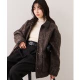 【WEB限定】衿袖レザーシャギーアウター | VIS  | 詳細画像11 