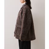 【WEB限定】衿袖レザーシャギーアウター | VIS  | 詳細画像13 