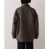 【WEB限定】衿袖レザーシャギーアウター | VIS  | 詳細画像14 