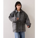 【WEB限定】衿袖レザーシャギーアウター | VIS  | 詳細画像3 