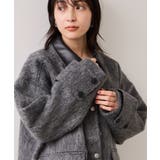 【WEB限定】衿袖レザーシャギーアウター | VIS  | 詳細画像4 