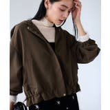 ブラウン(20) | 【WEB限定】バックフリルライトフードブルゾン | VIS