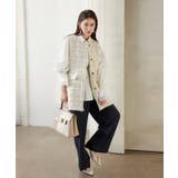 【WEB限定】ノーカラーツイードジレ | VIS  | 詳細画像4 