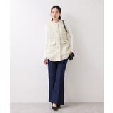 【WEB限定】ノーカラーツイードジレ | VIS  | 詳細画像8 