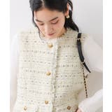 【WEB限定】ノーカラーツイードジレ | VIS  | 詳細画像9 