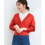 【セットアップ対応】プリーツ編みカシュクールプルオーバー
