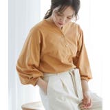 キャメル系(26) | タックボリューム袖プルオーバー | VIS