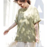 カーキ(36) | BIGシルエットフットボールTシャツ | VIS