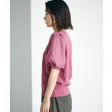 【新色追加】上品な雰囲気で魅せる袖オーガーンジー半袖プルオーバー | VIS | 詳細画像11