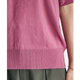 【新色追加】上品な雰囲気で魅せる袖オーガーンジー半袖プルオーバー | VIS | 詳細画像15