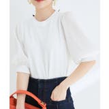【新色追加】上品な雰囲気で魅せる袖オーガーンジー半袖プルオーバー | VIS | 詳細画像22