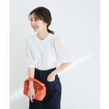 【新色追加】上品な雰囲気で魅せる袖オーガーンジー半袖プルオーバー | VIS | 詳細画像23