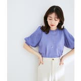 【新色追加】上品な雰囲気で魅せる袖オーガーンジー半袖プルオーバー | VIS | 詳細画像31