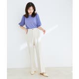 【新色追加】上品な雰囲気で魅せる袖オーガーンジー半袖プルオーバー | VIS | 詳細画像32