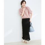 【新色追加】上品な雰囲気で魅せる袖オーガーンジー半袖プルオーバー | VIS | 詳細画像36