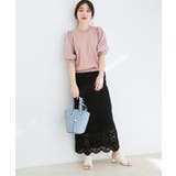 【新色追加】上品な雰囲気で魅せる袖オーガーンジー半袖プルオーバー | VIS | 詳細画像37