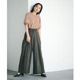 【新色追加】上品な雰囲気で魅せる袖オーガーンジー半袖プルオーバー | VIS | 詳細画像7