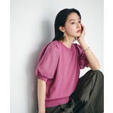 【新色追加】上品な雰囲気で魅せる袖オーガーンジー半袖プルオーバー | VIS | 詳細画像9