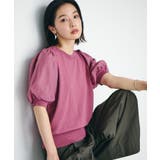 ピンク系(65) | 【新色追加】上品な雰囲気で魅せる袖オーガーンジー半袖プルオーバー | VIS