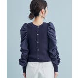 【前後2WAY】くしゅっと袖シャーリングニット | VIS | 詳細画像7