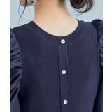 【前後2WAY】くしゅっと袖シャーリングニット | VIS | 詳細画像8