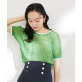 ポコポコシアーハーフスリーブニット | VIS | 詳細画像1