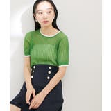 ポコポコシアーハーフスリーブニット | VIS | 詳細画像23