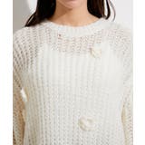 お花ぽんぽんシアーニット | VIS | 詳細画像19