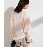 お花ぽんぽんシアーニット | VIS | 詳細画像4