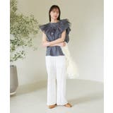 【SET】サッシュ付きフリルドッキングプルオーバー | VIS  | 詳細画像35 