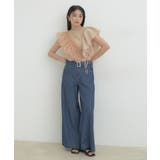 【SET】サッシュ付きフリルドッキングプルオーバー | VIS  | 詳細画像4 