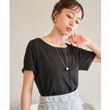 ブラック(01) | 【洗える】ラメメローTシャツ | VIS