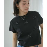 ブラック(01) | シルケットリボンTシャツ | VIS