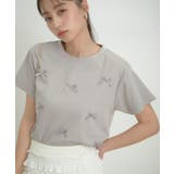 グレー系(09) | シルケットリボンTシャツ | VIS