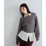 ユルネックポコポコヤーンニットプルオーバー | VIS  | 詳細画像9 