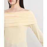 タックディテールオフショルカットソー | VIS  | 詳細画像18 